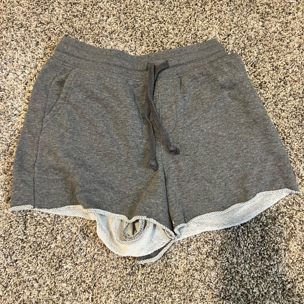 Gray Drawstring Shorts